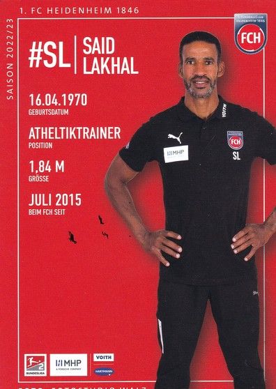 Autogramm Fussball | 1. FC Heidenheim 1846 | 2022 | Said LAKHAL