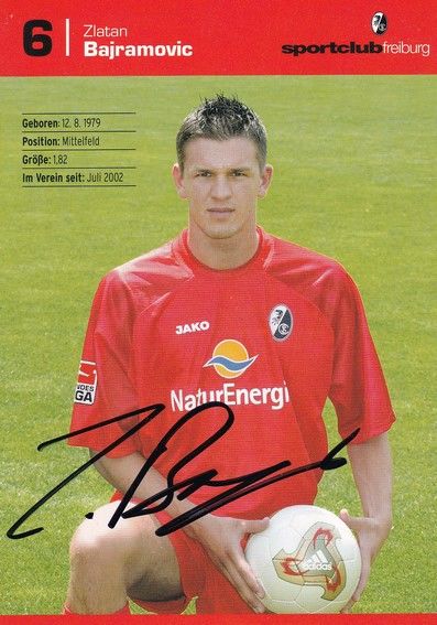 Autogramm Fussball | SC Freiburg | 2003 | Zlatan BAJRAMOVIC