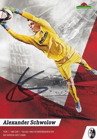 Autogramm Fussball | SC Freiburg | 2019 | Alexander SCHWOLOW