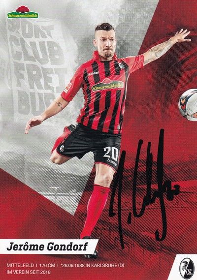 Autogramm Fussball | SC Freiburg | 2019 | Jerome GONDORF