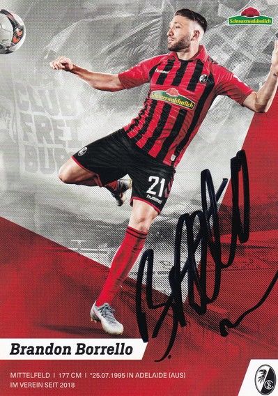 Autogramm Fussball | SC Freiburg | 2019 | Brandon BORRELLO