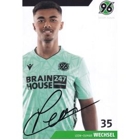 Autogramm Fussball | Hannover 96 | 2023 | Leon-Oumar WECHSEL