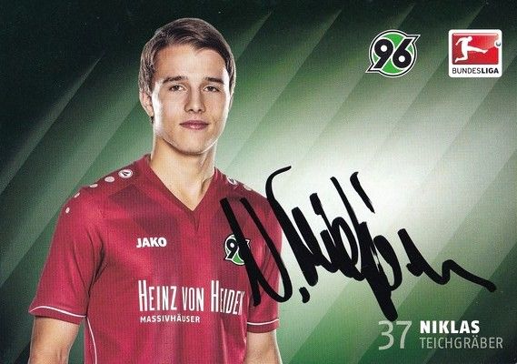 Autogramm Fussball | Hannover 96 | 2014 | Niklas TEICHGRÄBER