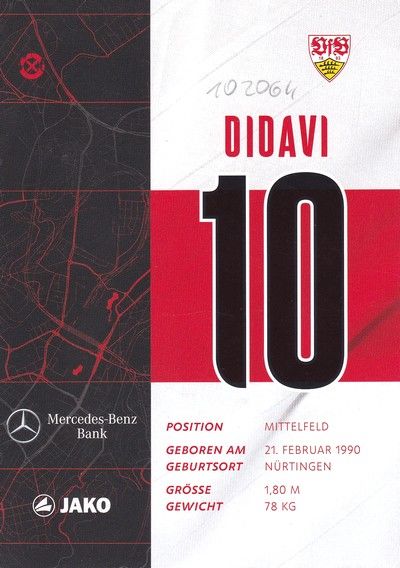 Autogramm Fussball | VfB Stuttgart | 2020 | Daniel DIDAVI