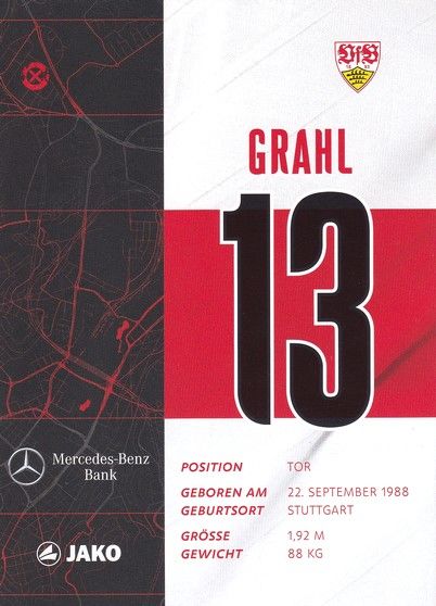 Autogramm Fussball | VfB Stuttgart | 2020 | Jens GRAHL