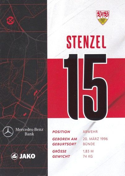 Autogramm Fussball | VfB Stuttgart | 2020 | Pascal STENZEL
