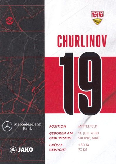 Autogramm Fussball | VfB Stuttgart | 2020 | Darko CHURLINOV