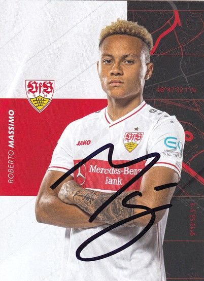 Autogramm Fussball | VfB Stuttgart | 2020 | Roberto MASSIMO