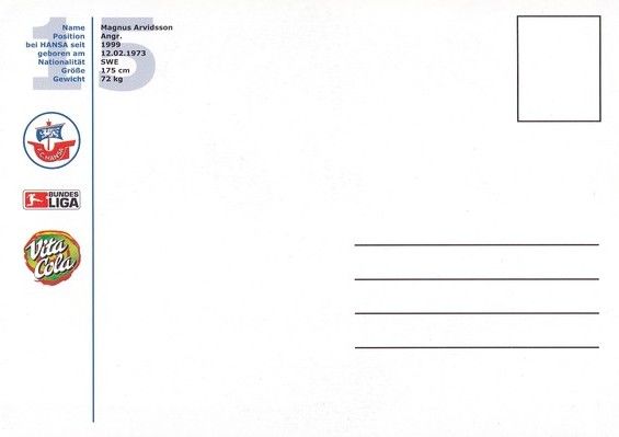 Autogramm Fussball | Hansa Rostock | 2004 | Magnus ARVIDSSON