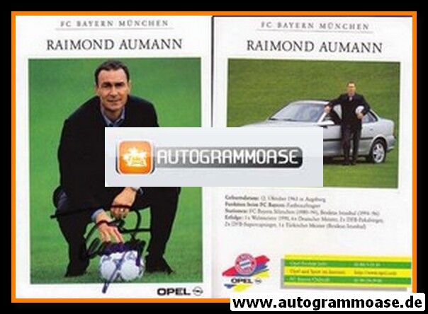 Autogramm Fussball | FC Bayern München | 1997 | Raimond AUMANN 