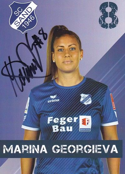Autogramm Fussball (D) | SC Sand 1946 | 2020 | Marina GEORGIEVA