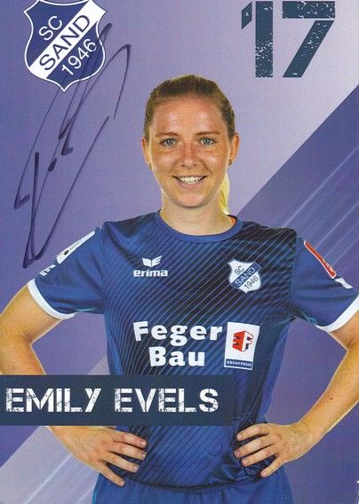 Autogramm Fussball (D) | SC Sand 1946 | 2020 | Emily EVELS