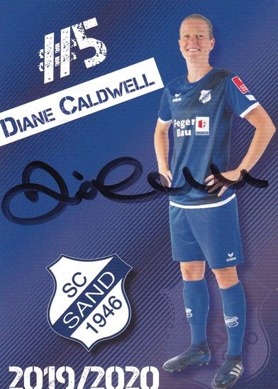 Autogramm Fussball (D) | SC Sand 1946 | 2019 | Diane CALDWELL