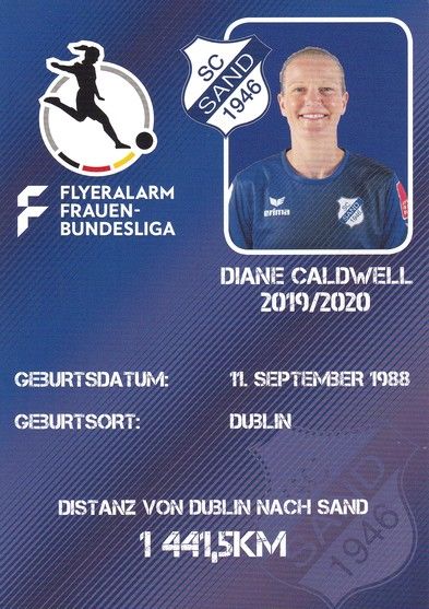 Autogramm Fussball (D) | SC Sand 1946 | 2019 | Diane CALDWELL