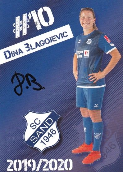 Autogramm Fussball (D) | SC Sand 1946 | 2019 | Dina BLAGOJEVIC