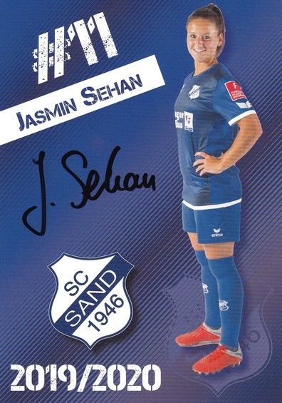 Autogramm Fussball (D) | SC Sand 1946 | 2019 | Jasmin SEHAN