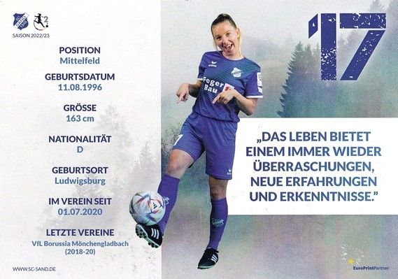 Autogramm Fussball (D) | SC Sand 1946 | 2022 | Emily EVELS