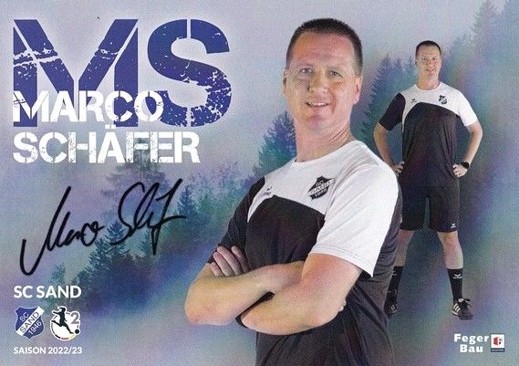 Autogramm Fussball (D) | SC Sand 1946 | 2022 | Marco SCHÄFER