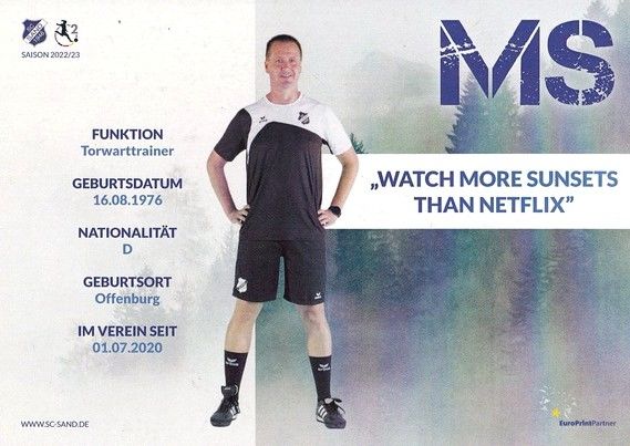 Autogramm Fussball (D) | SC Sand 1946 | 2022 | Marco SCHÄFER