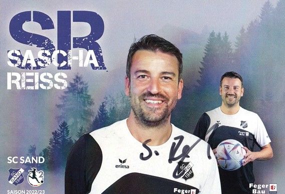 Autogramm Fussball (D) | SC Sand 1946 | 2022 | Sascha REISS