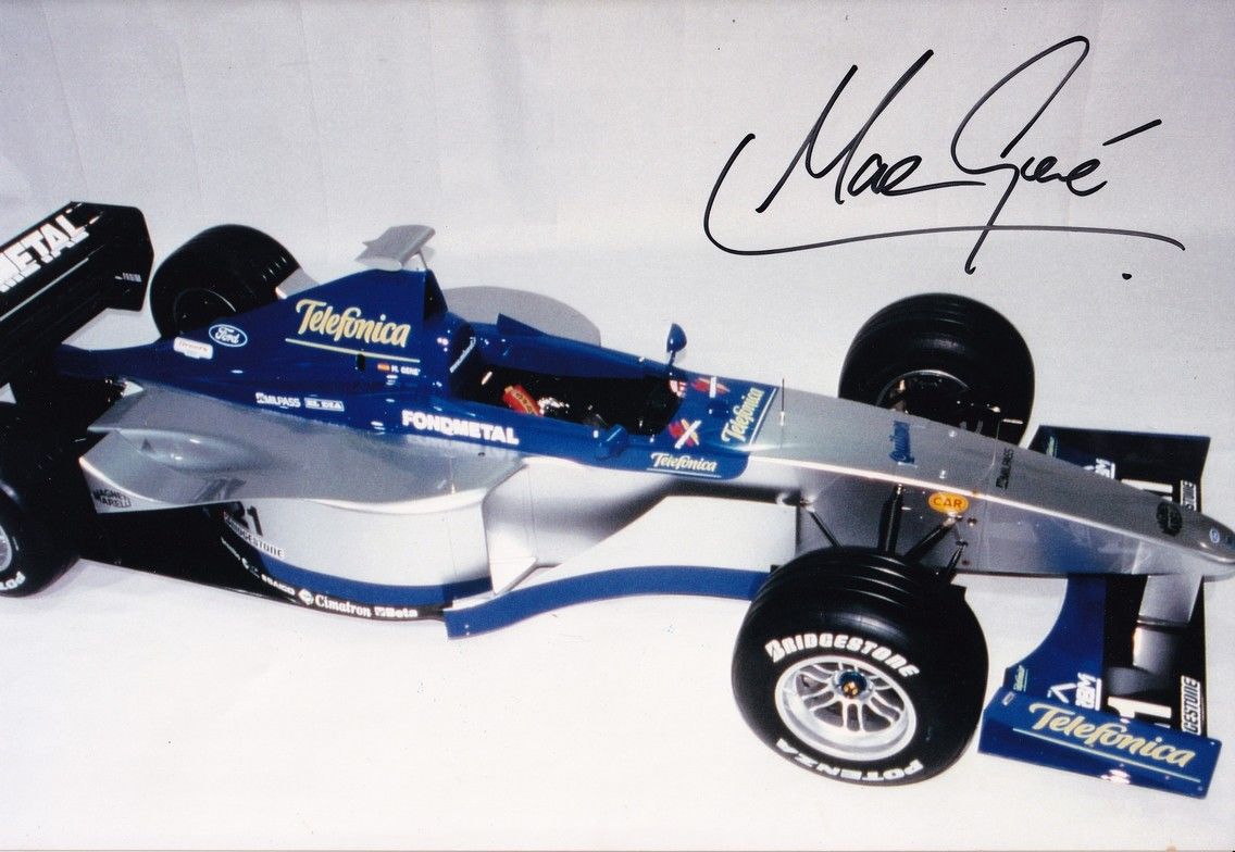 Autogramm Formel 1 | Marc GENE | 1999 Foto (Portrait Minardi XL)