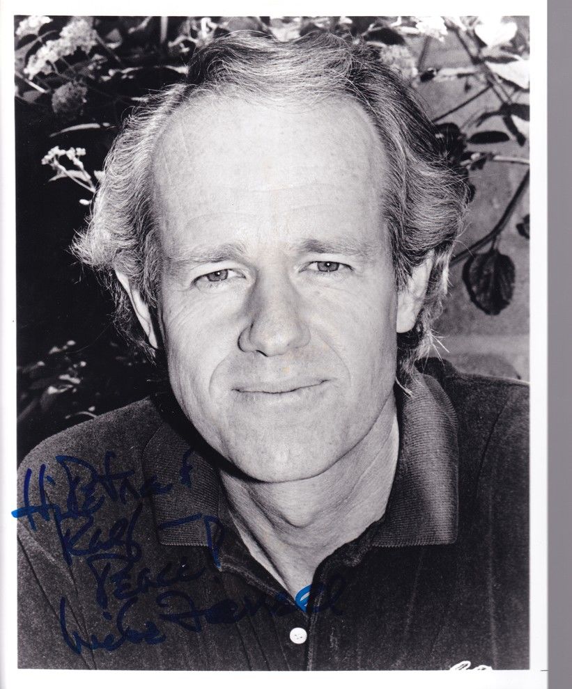 Autogramm Film (USA) | Mike FARRELL | 1990er Foto (Portrait SW XL)