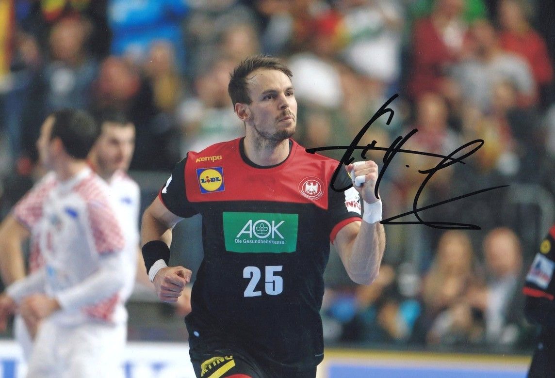 Autogramm Handball | DHB | 2020 Foto | Kai HÄFNER (Jubelszene Color XL)