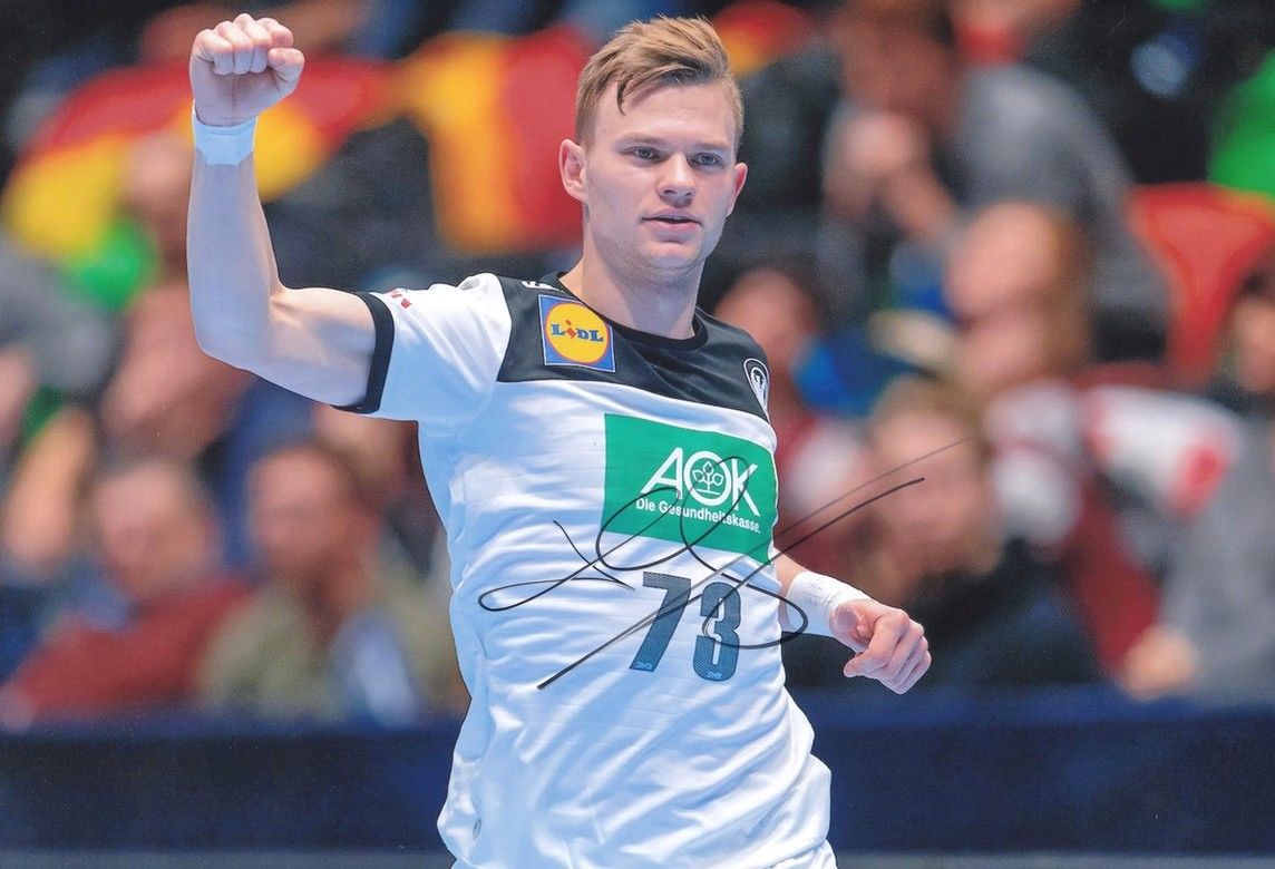 Autogramm Handball | DHB | 2020 Foto | Timo KASTENING (Jubelszene Color XL)
