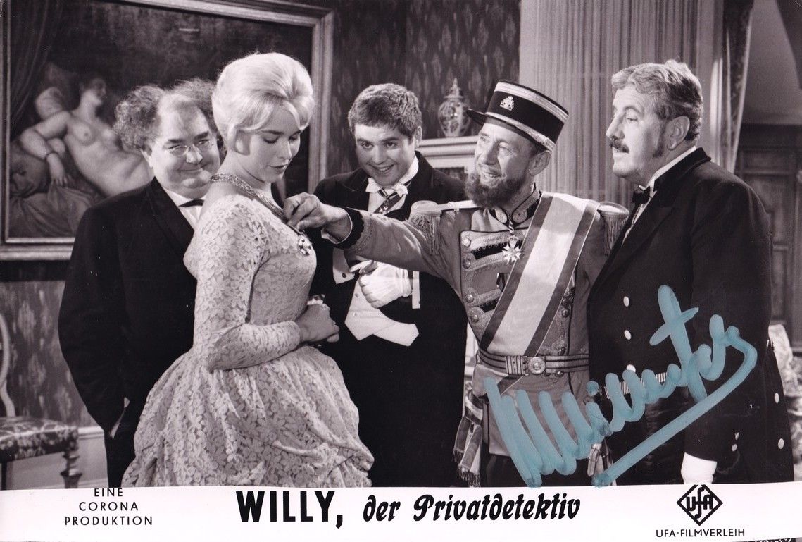 Autogramm Film | Willy MILLOWITSCH | 1960 "Der Privatdetektiv" XL