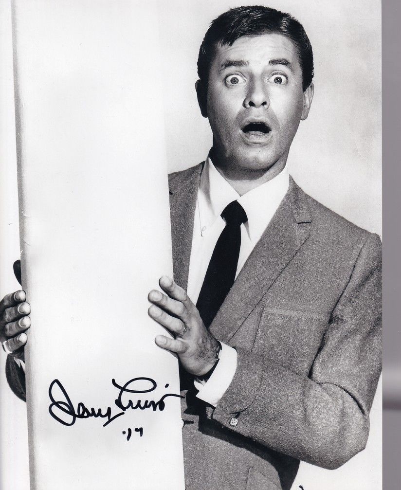 Autogramm Film (USA) | Jerry LEWIS | 1963 "Who´s Minding Store" XL (Portrait SW)