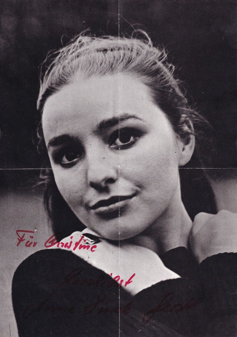 Autogramm Schauspieler | Annelinde GERSTL | 1970er (Portrait SW XL)