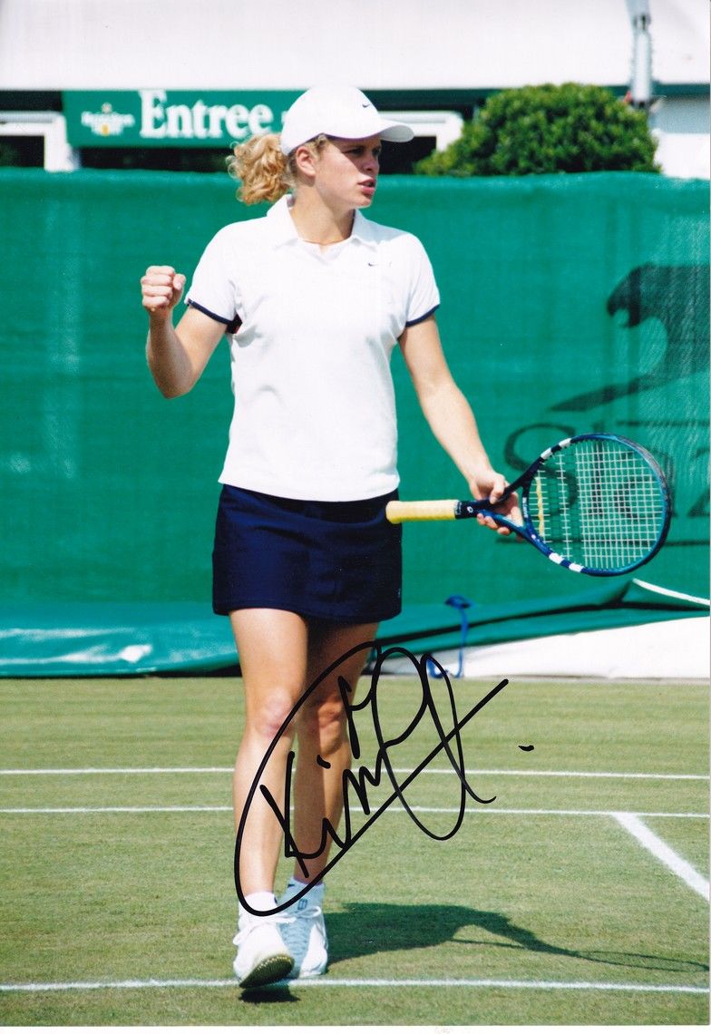 Autogramm Tennis | Kim CLIJSTERS | 2000er Foto (Jubelszene Color XL)