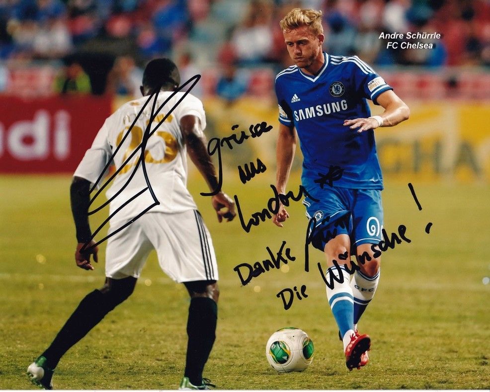 Autogramm Fussball | FC Chelsea | 2013 Foto | Andre SCHÜRRLE (Spielszene Color XL)