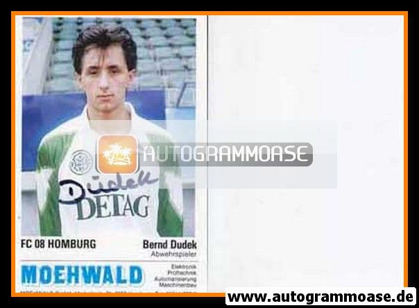 Autogramm Fussball | FC Homburg | 1991 | Bernd DUDEK