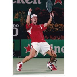 Autogramm Tennis | Rainer SCHÜTTLER | 2000er Foto (Jubelszene Color XL)