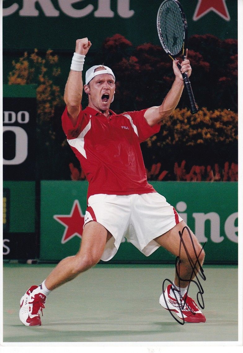 Autogramm Tennis | Rainer SCHÜTTLER | 2000er Foto (Jubelszene Color XL)