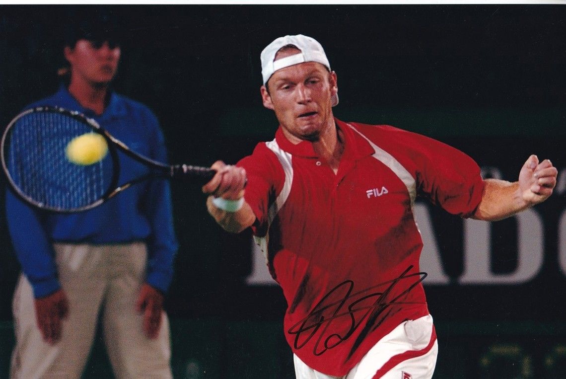 Autogramm Tennis | Rainer SCHÜTTLER | 2000er Foto (Spielszene Color XL)
