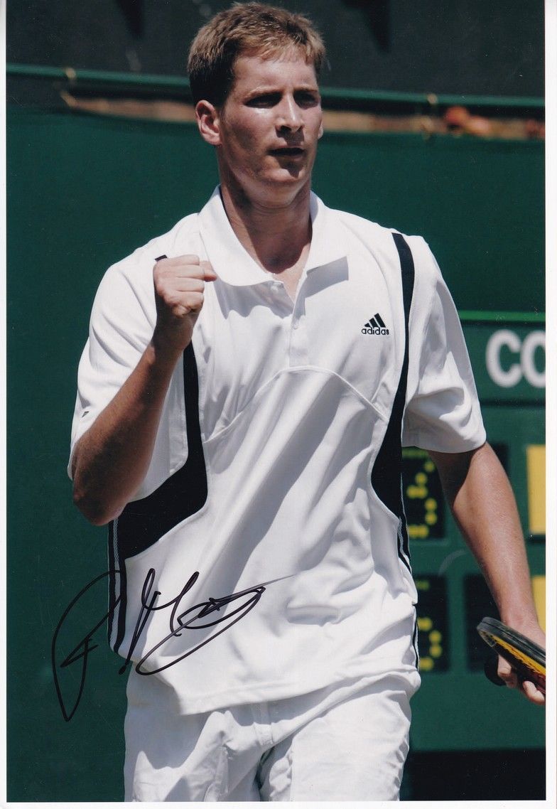 Autogramm Tennis | Florian MAYER | 2000er Foto (Jubelszene Color XL)