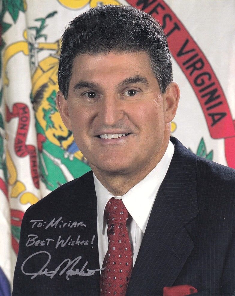 Autogramm Politik (USA) | Joe MANCHIN | Gov. WV. | 2007 (Portrait Color XL) + Brief