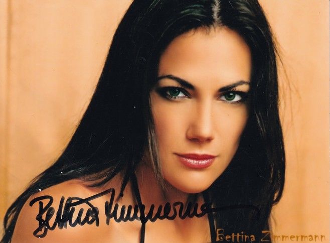 Autogramm Schauspieler | Bettina ZIMMERMANN | 2000er Foto (Portrait Color XM) 1
