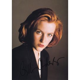 Autogramm Film (USA) | Gillian ANDERSON | 1990er Druck (Portrait Color) X-Files