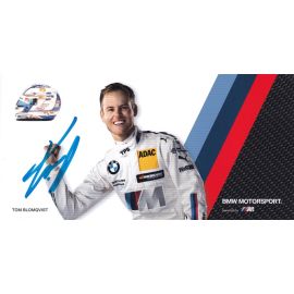 Autogramm Tourenwagen | Tom BLOMQVIST | 2017 (Portrait Color) BMW