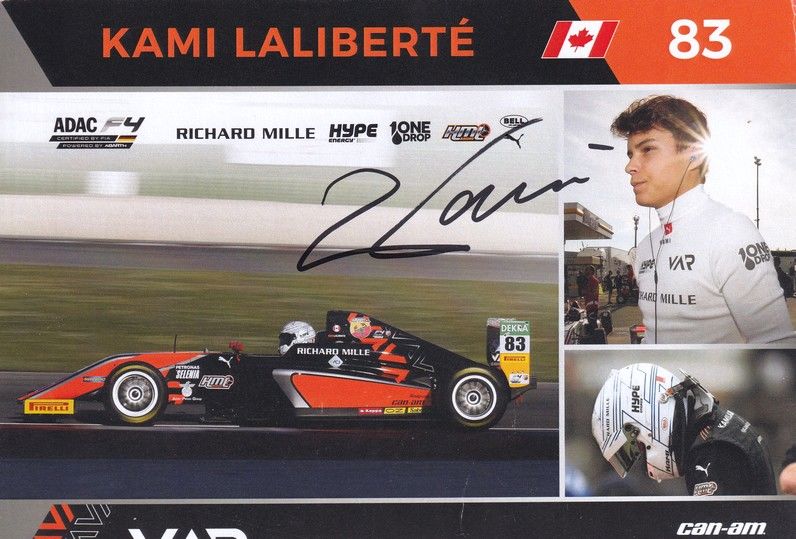 Autogramm Formel 4 | Kami LALIBERTE | 2017 (Collage Color XL) VAR