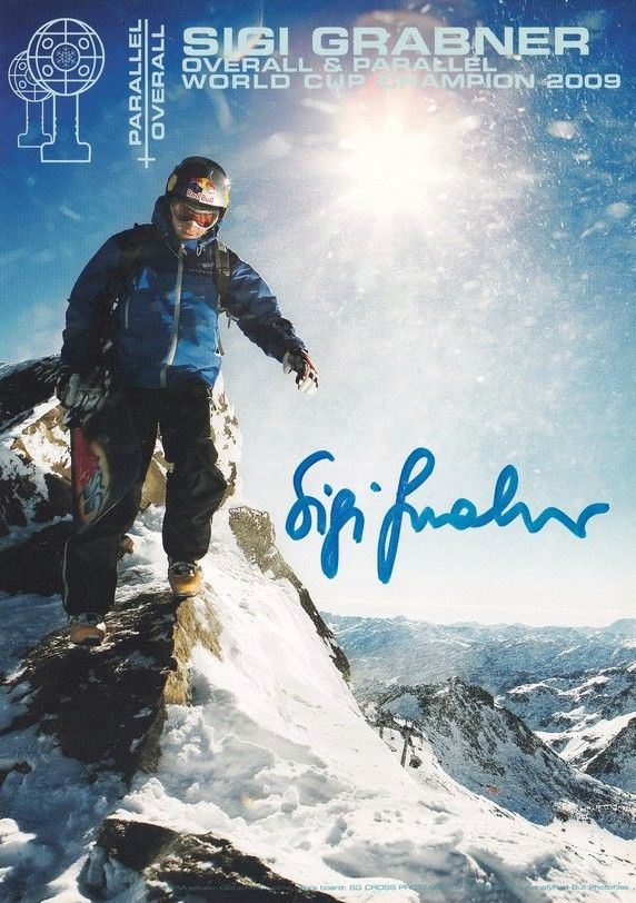 Autogramm Snowboard | Sigi GRABNER | 2009 (Portrait Color XM) OS-Bronze