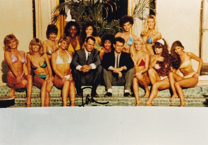 Autogramm Film (USA) | Tom HANKS | 1987 Foto "Dragnet" (Portrait Color)