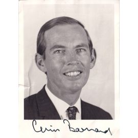 Autogramm Wissenschaft (Südafrika) | Christiaan BARNARD | 1970er (Portrait SW XM) + Umschlag _