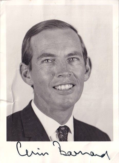 Autogramm Wissenschaft (Südafrika) | Christiaan BARNARD | 1970er (Portrait SW XM) + Umschlag _