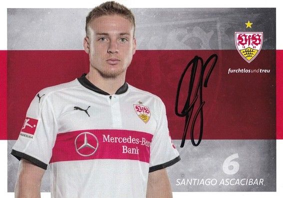 Autogramm Fussball | VfB Stuttgart | 2017 | Santiago ASCACIBAR