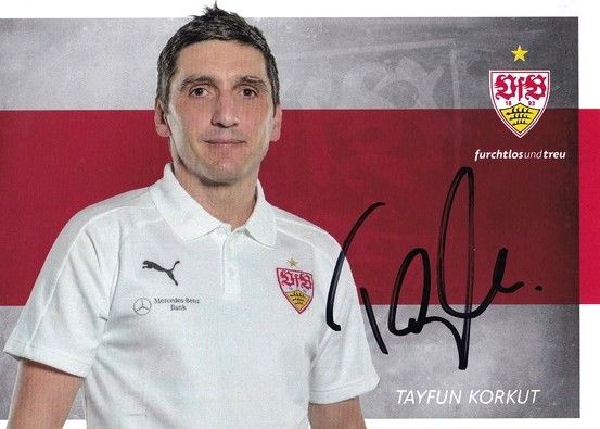 Autogramm Fussball | VfB Stuttgart | 2017 | Tayfun KORKUT
