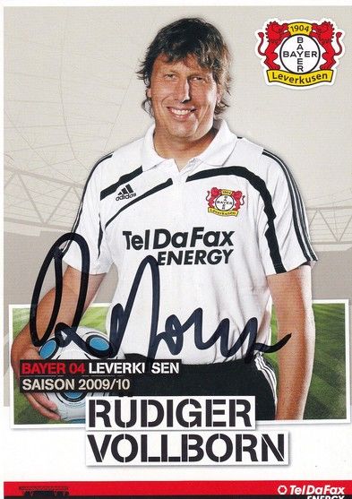 Autogramm Fussball | Bayer Leverkusen | 2009 | Rüdiger VOLLBORN